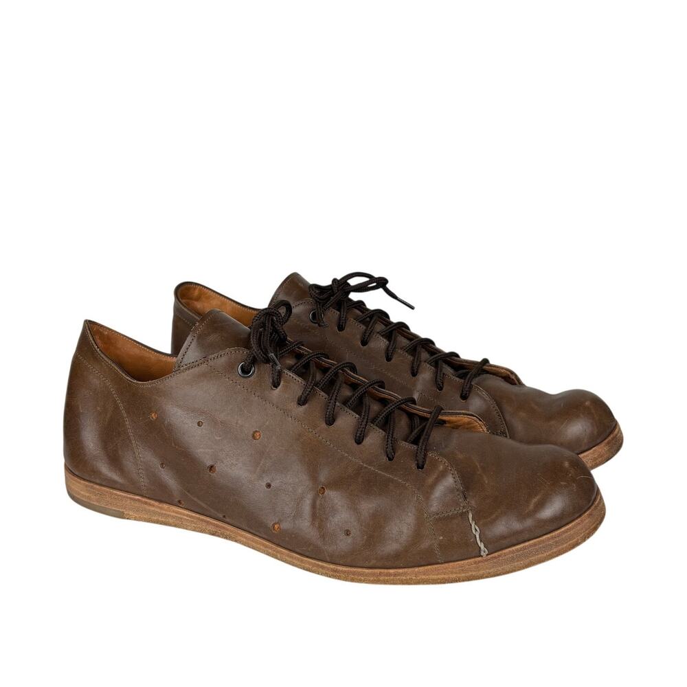SAK Ryusaku Hiruma Leather Derby One Piece Dress Shoes Men's 45 Handmade Italy